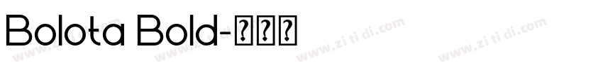 Bolota Bold字体转换